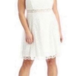 NEW MODAMIX Ivory Lace Knit Dress Size 18